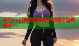 糖心vlog视频深度解析与破解全流程揭秘