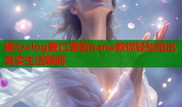 糖心vlog戴口罩的nana教你轻松拍出真实生活瞬间