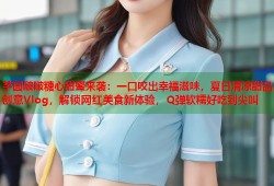芋圆啵啵糖心甜蜜来袭：一口咬出幸福滋味，夏日清凉甜品创意Vlog，解锁网红美食新体验，Q弹软糯好吃到尖叫
