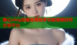 糖心vlog拍摄地揭秘多功能视频创作分享平台