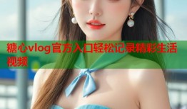 糖心vlog官方入口轻松记录精彩生活视频