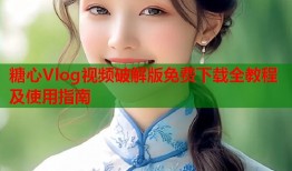 糖心Vlog视频破解版免费下载全教程及使用指南