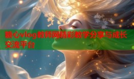 糖心vlog教师网精彩教学分享与成长交流平台