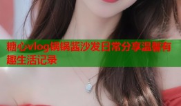 糖心vlog锅锅酱沙发日常分享温馨有趣生活记录